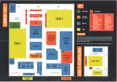 Doctor Who Official 50th Celebration  Floor plan
